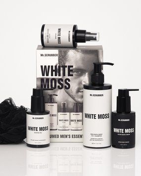 Парфумований набір косметики для чоловіків. White Moss Perfumed Men&rsquo;s Essentials Set Mr.SCRUBBER 9_01_018 фото