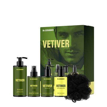 Парфумований набір косметики для чоловіків. Vetiver Perfumed Men&rsquo;s Essentials Set Mr.SCRUBBER 9_01_019 фото