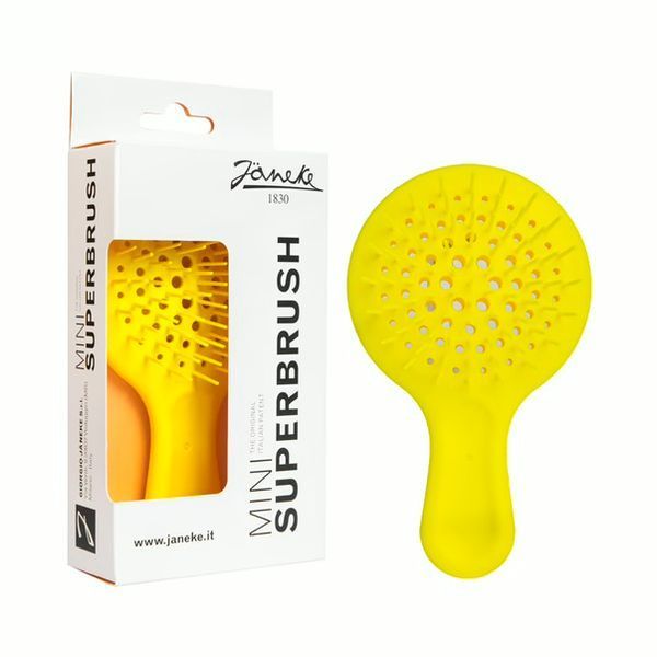 Janeke Superbrush mini щітка для волосся яскраво жовта 1_07_105 фото