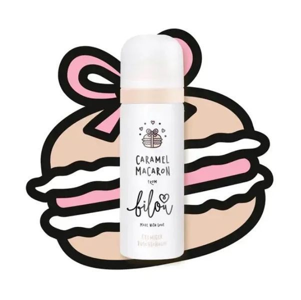 Міні-пінка для душу Bilou Caramel Macaron, 50мл 3_15_026 фото