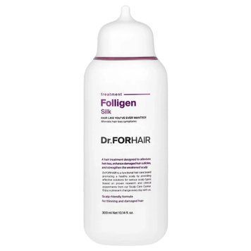 Відновлююча маска - кондиціонер для пошкодженого волосся Dr.FORHAIR Folligen Silk Treatment 300 ml 1_02_017 фото