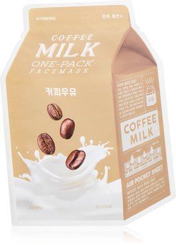 Тканинна маска з екстрактом кави A'PIEU Milk Mask Coffee One-Pack 2_10_007 фото