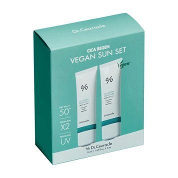 Набір сонцезахисних веганських кремів з центелою Dr.Ceuracle Cica Regen Vegan Sun Set 2_07_034 фото