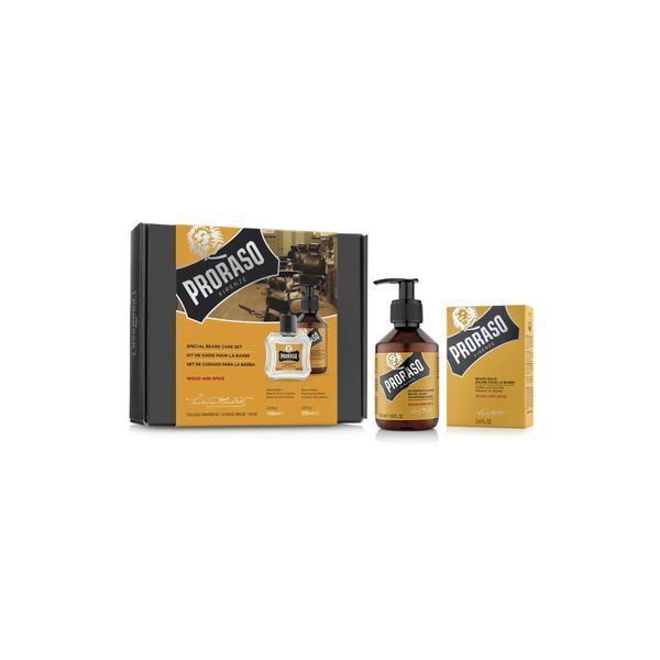 Набір для бороди Proraso Duo Pack Beard Balm+ Shampoo Wood & Spice 9_01_027 фото